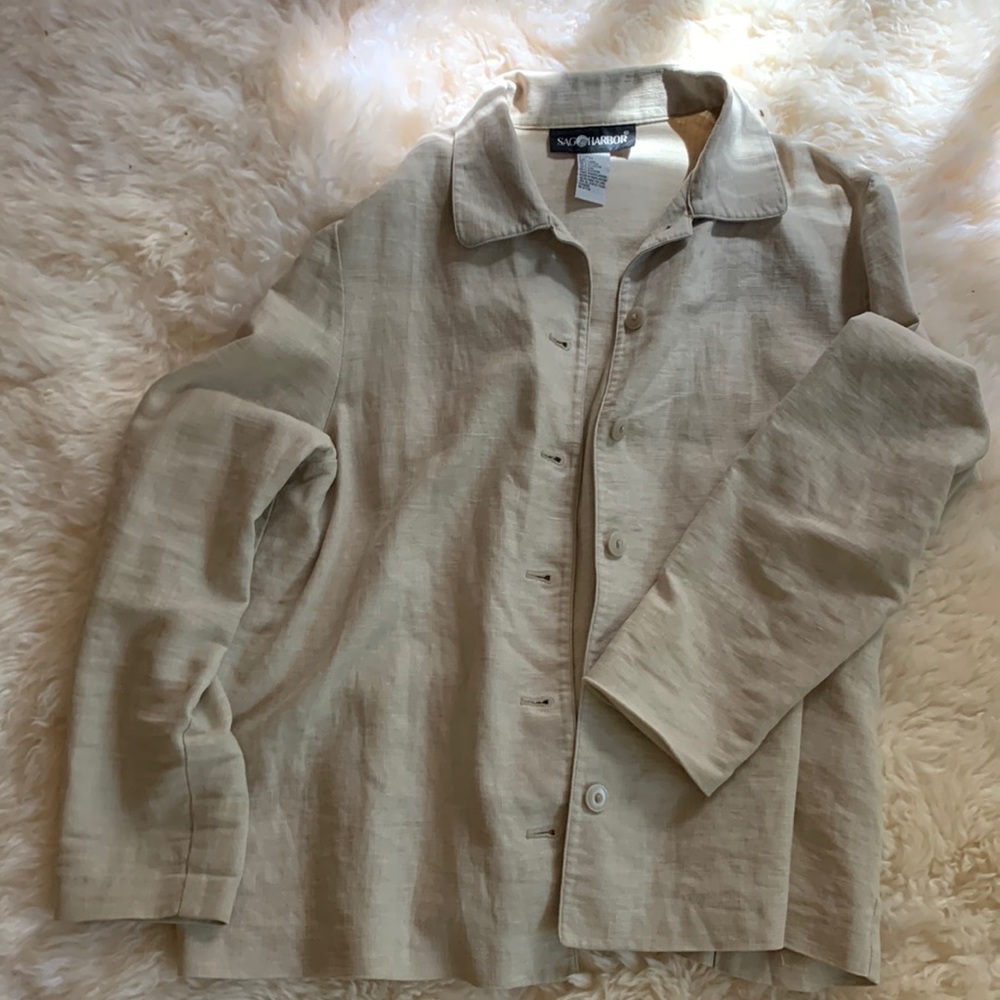 Linen Button Up - Picture 1 of 2